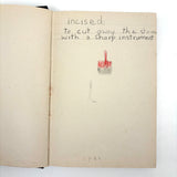 Mary Helen King's Wonderful "Hard Word Dictionary" with Hand-written Definitions and Drawings, 1940