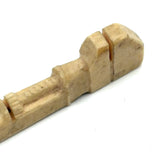 Unusual 19th Century Carved Bone Miniature Monkey Wrench with Two Picks
