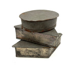 Oval, Triangle, Diamond, Set of Three Early Flat Bottom Tin Cutters