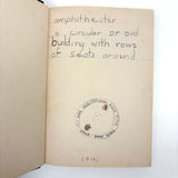 Mary Helen King's Wonderful "Hard Word Dictionary" with Hand-written Definitions and Drawings, 1940