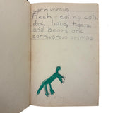 Mary Helen King's Wonderful "Hard Word Dictionary" with Hand-written Definitions and Drawings, 1940