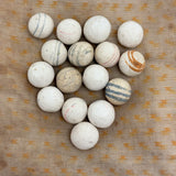 As Found, Very Sweet: Antique China Marbles in Hand-sewn Calico Pouch