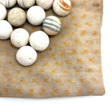 As Found, Very Sweet: Antique China Marbles in Hand-sewn Calico Pouch