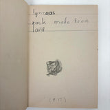 Mary Helen King's Wonderful "Hard Word Dictionary" with Hand-written Definitions and Drawings, 1940