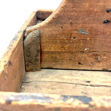 Mended and Mended and Mended Again, Very Much Loved 19th Century Wooden Carrier