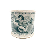 The Little Plunderer, Early 19th C. Staffordshire Child's Mug