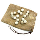 As Found, Very Sweet: Antique China Marbles in Hand-sewn Calico Pouch