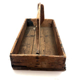 Mended and Mended and Mended Again, Very Much Loved 19th Century Wooden Carrier