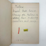 Mary Helen King's Wonderful "Hard Word Dictionary" with Hand-written Definitions and Drawings, 1940