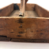 Mended and Mended and Mended Again, Very Much Loved 19th Century Wooden Carrier