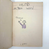 Mary Helen King's Wonderful "Hard Word Dictionary" with Hand-written Definitions and Drawings, 1940