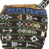 Like a Sampler, Marietta Carl's (?) Unusual and Special 1832 Strip Beaded, Silk Lined Pouch
