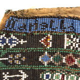 Like a Sampler, Marietta Carl's (?) Unusual and Special 1832 Strip Beaded, Silk Lined Pouch