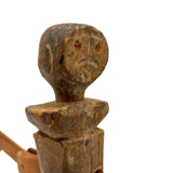 Much Loved Sweetly Frowning Antique Jointed Man with Tenderly Added Legs