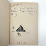 Mary Helen King's Wonderful "Hard Word Dictionary" with Hand-written Definitions and Drawings, 1940