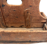 Mended and Mended and Mended Again, Very Much Loved 19th Century Wooden Carrier