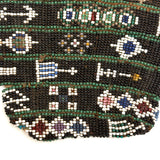 Like a Sampler, Marietta Carl's (?) Unusual and Special 1832 Strip Beaded, Silk Lined Pouch
