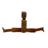 Much Loved Sweetly Frowning Antique Jointed Man with Tenderly Added Legs