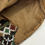 Like a Sampler, Marietta Carl's (?) Unusual and Special 1832 Strip Beaded, Silk Lined Pouch
