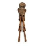 Much Loved Sweetly Frowning Antique Jointed Man with Tenderly Added Legs