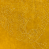 Hold to Light! Very Finely Pinpricked Leaf with Face on Yellow Paper, Earlier 19th Century