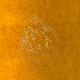 Hold to Light! Very Finely Pinpricked Leaf with Face on Yellow Paper, Earlier 19th Century