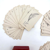 The Illustrated French Game, Very Scarce and Lovely Rummy Type Antique French Vocabulary Game