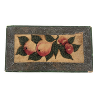 Victorian Paper Covered Box with Theorem Painted Pears on Branch