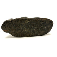 Striking and Sensitive Inuit Stone Carving of Man and Seal with Sinew Reins (Shoulder Repair)