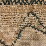 Very Naive 19th Century New England Alphabet Sampler with Zig Zag on (Equally Expressive) Homespun