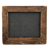 Houses Nestled in Landscape, Atmospheric Antique Folk Art Painting in Period Frame
