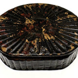 Earlyish 19th Century Lacquered Snuff Box in Tortoiseshell Paint