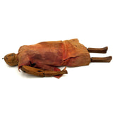 SOLD Very Wonderful Old Carved Folk Art Jointed Figure in Hand-dyed, Hand-sewn Dress