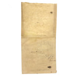 Spain & Portugal, Miniature 19th Century American Hand-drawn Ink Map with Tissue Border/Overlay