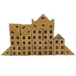 Super (and Super Scarce) Black and Cream Modular House Blocks