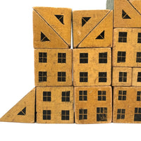 Super (and Super Scarce) Black and Cream Modular House Blocks
