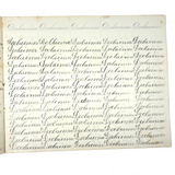 Written with a Strong Hand, 19th Century Penmanship Notebook with Many Good Combinations