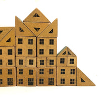 Super (and Super Scarce) Black and Cream Modular House Blocks