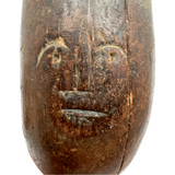 Very Tender, Very Old Tin Lined Wooden Pipe Bowl with Beautiful Face