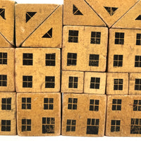 Super (and Super Scarce) Black and Cream Modular House Blocks