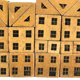 Super (and Super Scarce) Black and Cream Modular House Blocks