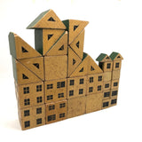 Super (and Super Scarce) Black and Cream Modular House Blocks