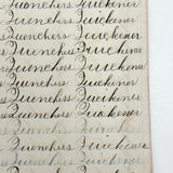 Written with a Strong Hand, 19th Century Penmanship Notebook with Many Good Combinations