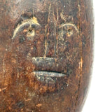 Very Tender, Very Old Tin Lined Wooden Pipe Bowl with Beautiful Face