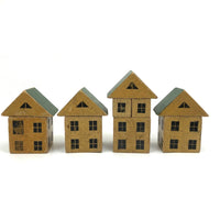 Super (and Super Scarce) Black and Cream Modular House Blocks