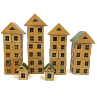 Super (and Super Scarce) Black and Cream Modular House Blocks