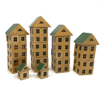 Super (and Super Scarce) Black and Cream Modular House Blocks