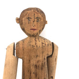 Long Limbed, Very Flexible Old Folk Art Jig Figure with Marvelous Face and Ears