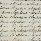 Written with a Strong Hand, 19th Century Penmanship Notebook with Many Good Combinations