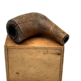 Very Tender, Very Old Tin Lined Wooden Pipe Bowl with Beautiful Face